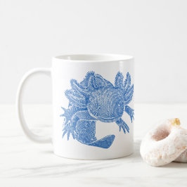 Taza de café Axolotl - AZUL