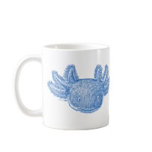 Taza de café Axolotl - AZUL