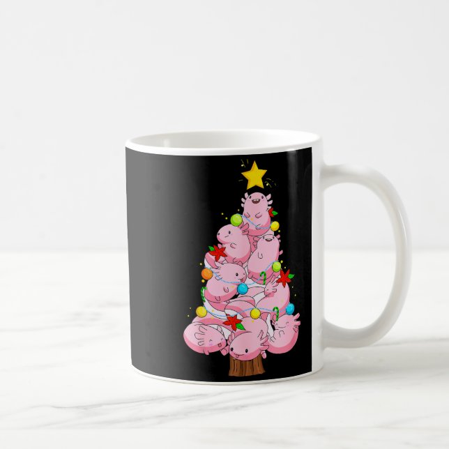 Taza De Café Axolotl Christmas Tree Ornament Fish Axolotl Anima (Derecha)