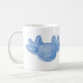 Taza De Café Axolotl Coffee Mug - BLUE