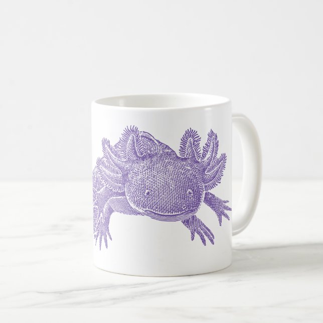 Taza De Café Axolotl Coffee Mug - PURPLE (Anverso derecho)