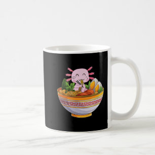 Taza De Café Axolotl Comer fideos Ramen Kawaii Anime Gift Gir