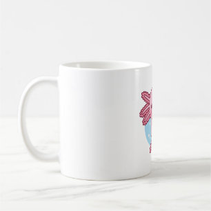 Taza De Café Axolotl Cute Comer Popsicle Helado