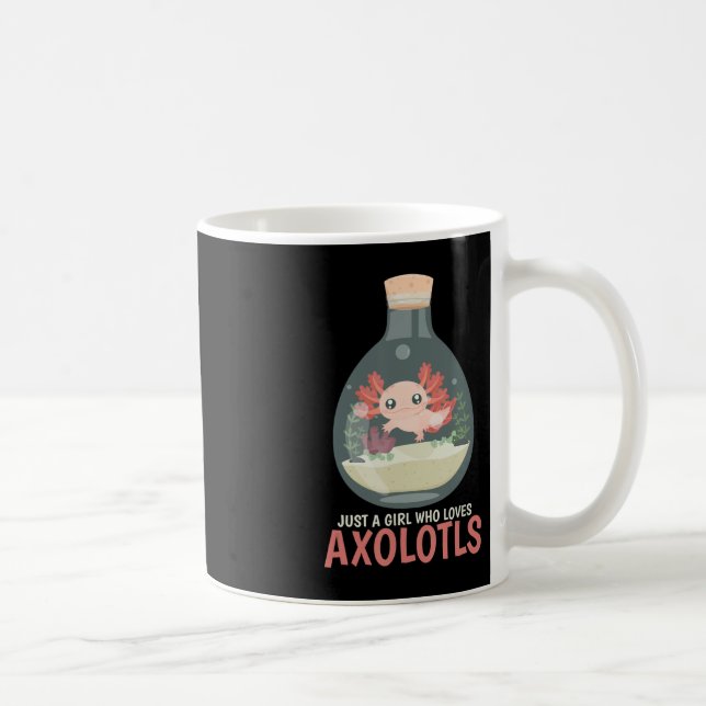 Taza De Café Axolotl Fish Tank Axolotl Preguntas Cuestas Anime  (Derecha)