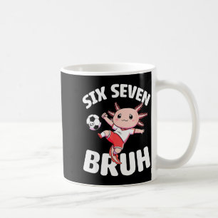 Taza De Café Axolotl Fútbol 67 Bruh Meme Divertido Fútbol Kawai
