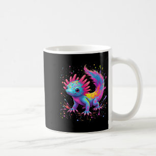 Taza De Café Axolotl Hermoso Cute de Arte Colorido Kawaii Axolo