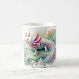 Taza De Café Axolotl in Dreamy Waters 110924AREF134 - Watercolo