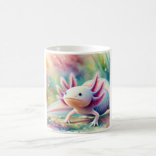 Taza De Café Axolotl in watercolor 061024AREF108 - Watercolor