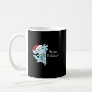 Taza De Café Axolotl Merry Christmas Winter Animals Axolotls