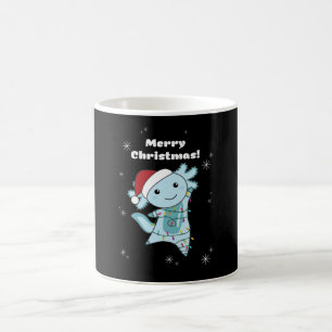 Taza De Café Axolotl Merry Christmas Winter Animals Axolotls