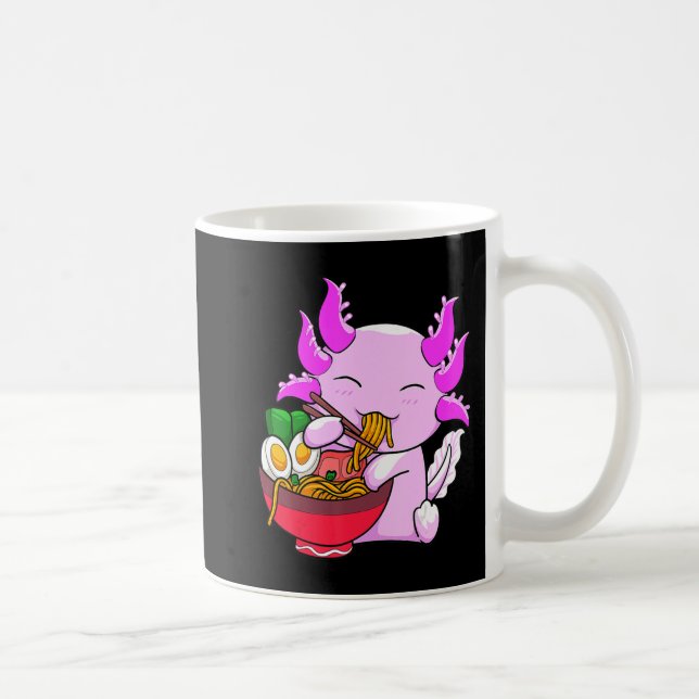 Taza De Café Axolotl Ramen Noodles Japoneses Otaku Kawaii Anime (Derecha)