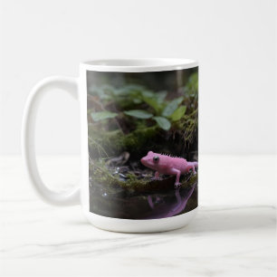 Taza De Café Axolotl Rosa En El Río,