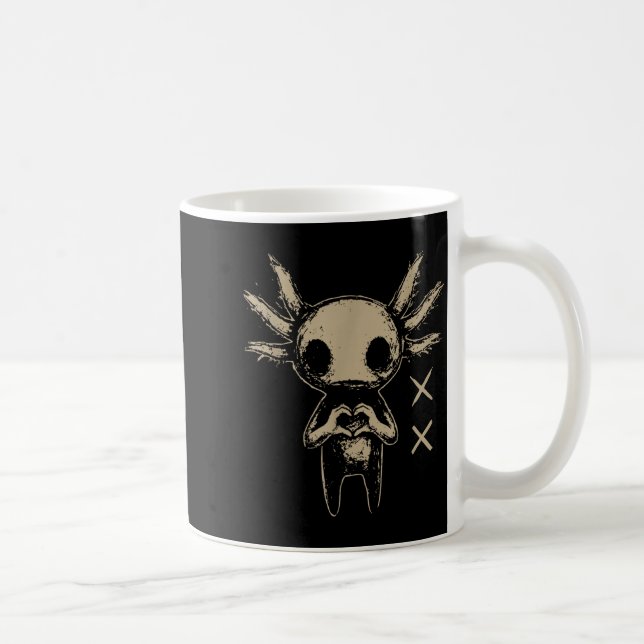 Taza De Café Axolotl Still Emo Goth  (Derecha)