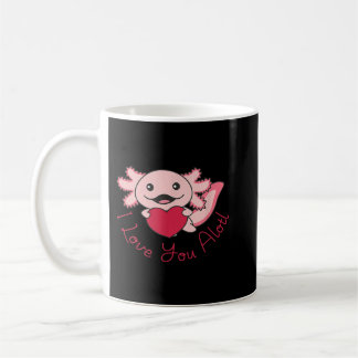 Taza De Café Axolotl Te amo Alotl Animales Cutos con el Corazón