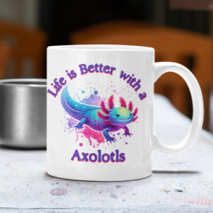 Taza De Café Axolotls Lover dueño mascota amante del café barba