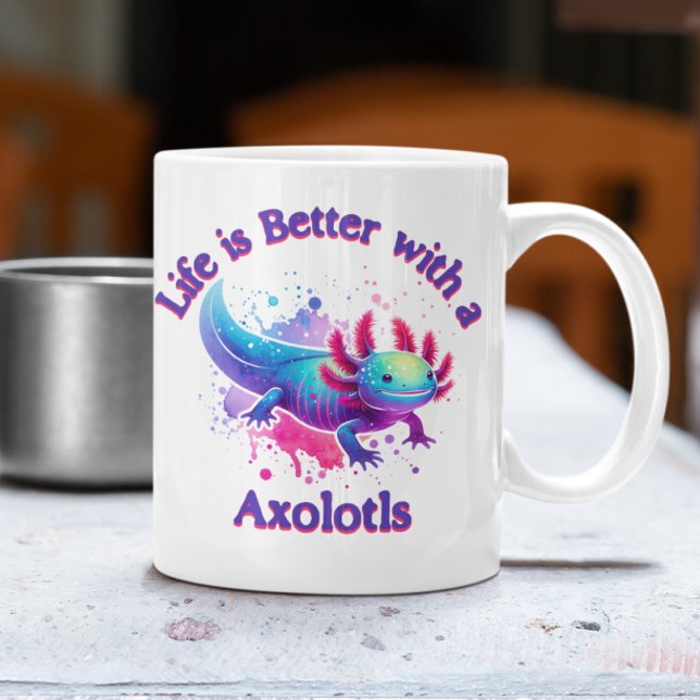 Taza De Café Axolotls Lover dueño mascota amante del café barba (Subido por el creador)