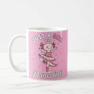 Taza De Café Axolotto rosado bailando en ballet Tutu