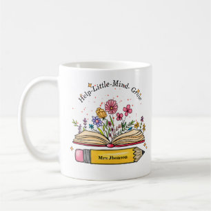 Taza De Café Ayuda a que la mente pequeña crezca el regalo de m