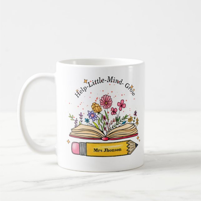 Taza De Café Ayuda a que la mente pequeña crezca el regalo de m (Izquierda)