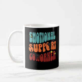 Taza De Café Ayuda emocional Coworker Cat Classic
