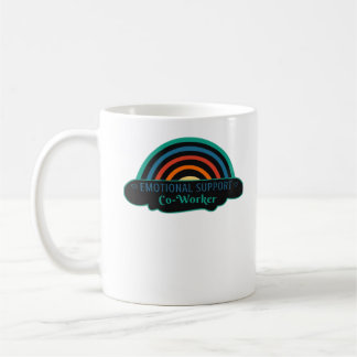 Taza De Café Ayuda emocional Coworker Work Bestie Blue Classic