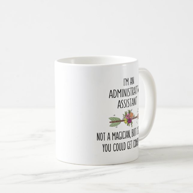 Taza De Café Ayudante Administrativo Regalo Idea Café Mug (Anverso derecho)