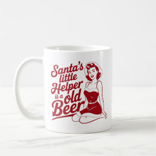 Taza De Café Ayudante de Santa Snarky Navidad Sarcástico
