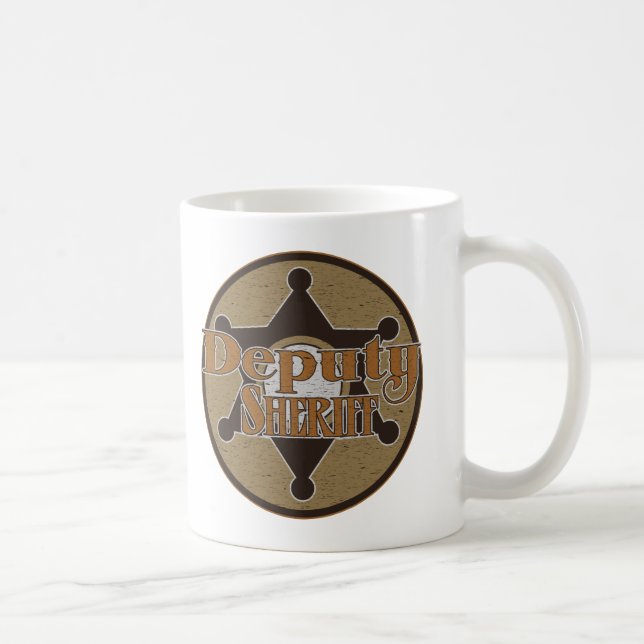 Taza De Café Ayudante del sheriff del vintage (Derecha)