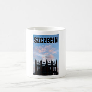 Taza De Café Ayuntamiento antiguo de Szczecin Polonia   Ciudad 