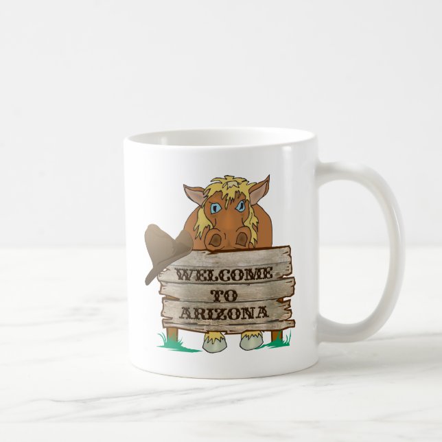 Taza De Café AZ - Bienvenidos al Caballo de Arizona (Derecha)