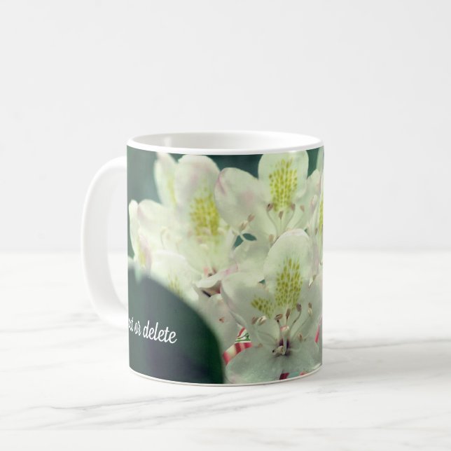 Taza De Café Azalea Flower Personalizada (Anverso izquierdo)