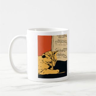 Taza De Café AZI Piano Cat mug