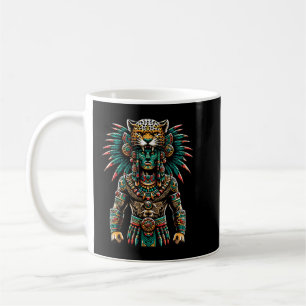 Taza De Café Azteca Jaguar Warrior Cultura azteca indígena maya