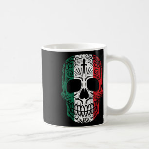 Taza De Café Azúcar Skull Bandera Mexicana Cinco De Mayo Dia De