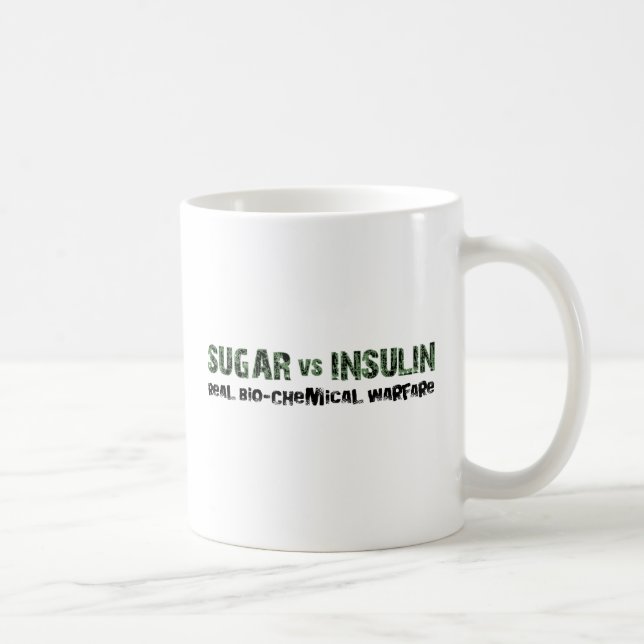 Taza De Café Azúcar vs insulina (Derecha)