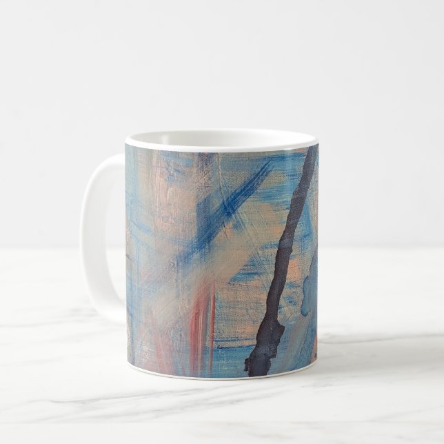 Taza De Café Azul  (Anverso izquierdo)