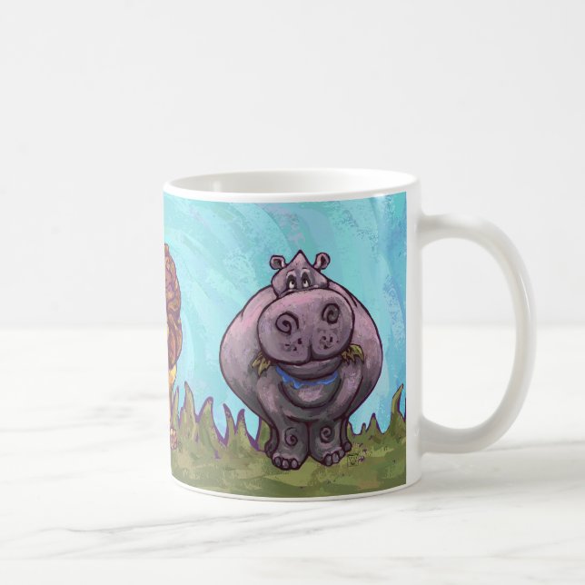 Taza De Café Azul azerí de peluca animal (Derecha)