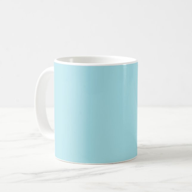 Taza De Café Azul Blizzard (color sólido) (Anverso izquierdo)