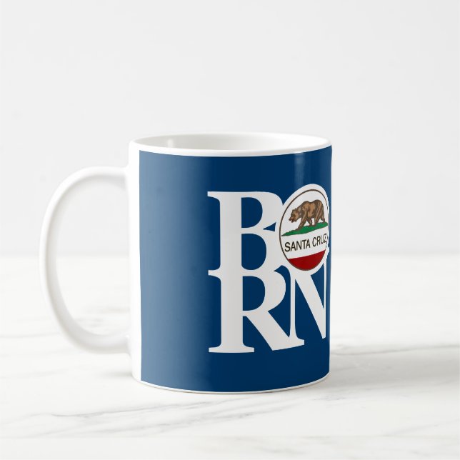 Taza De Café Azul BORN Santa Cruz 11oz (Izquierda)