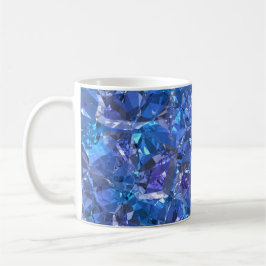 Taza De Café Azul cristalino y púrpura