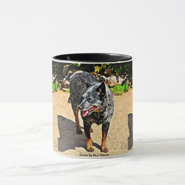 Taza de café azul de Jessie Heeler (Centro)