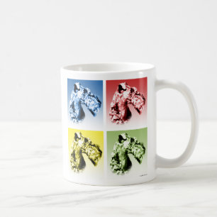 Taza De Café Azul de Kerry Terrier Popart