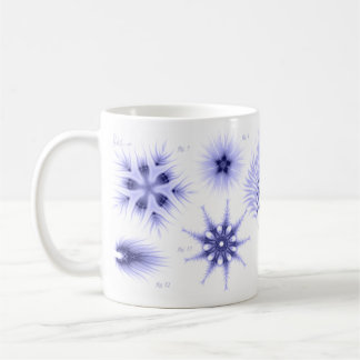 Taza de café azul de la diatomea