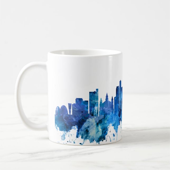 Taza De Café Azul de la línea aérea Belo Horizonte Brasil (Izquierda)