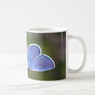 Taza De Café azul de la Plata-extremidad