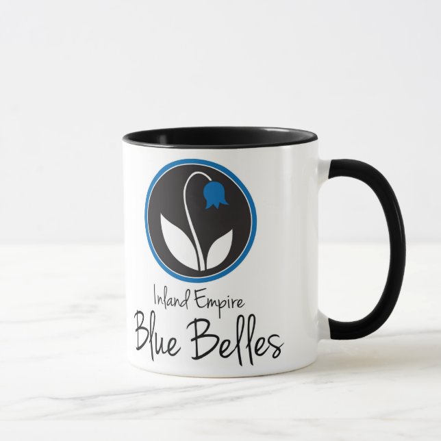 Taza de café azul de las bellezas (Derecha)