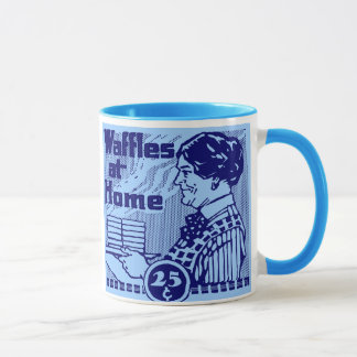 Taza de café azul de las "GALLETAS"