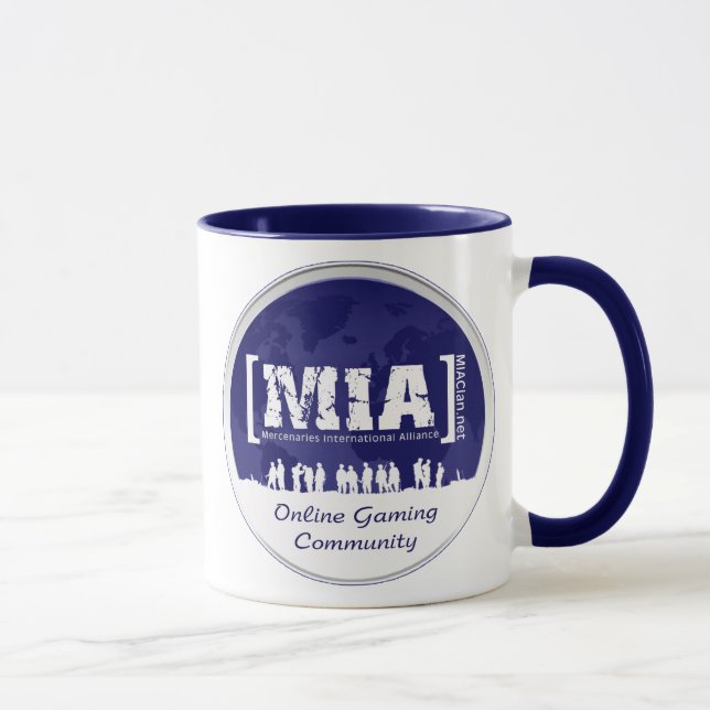 Taza de café azul de MIA (Derecha)