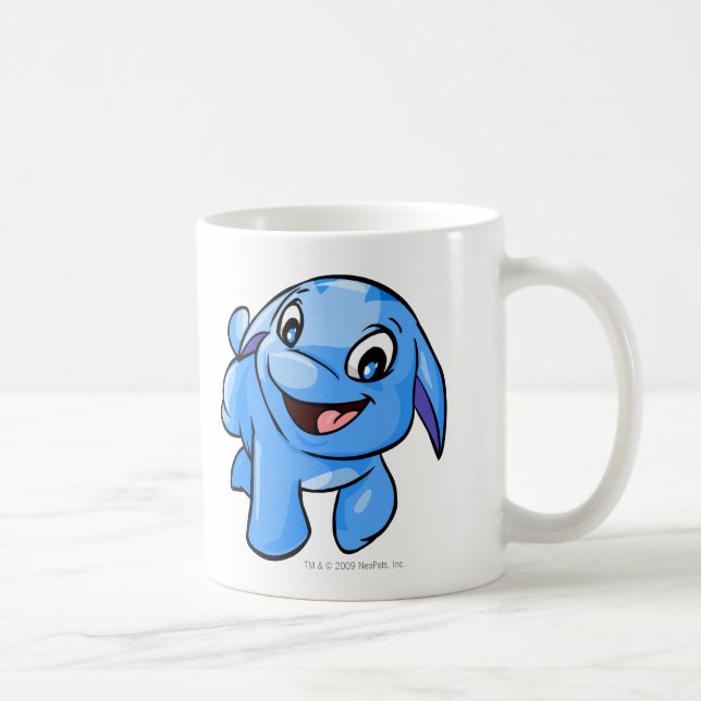 Taza De Café Azul de Poogle (Derecha)
