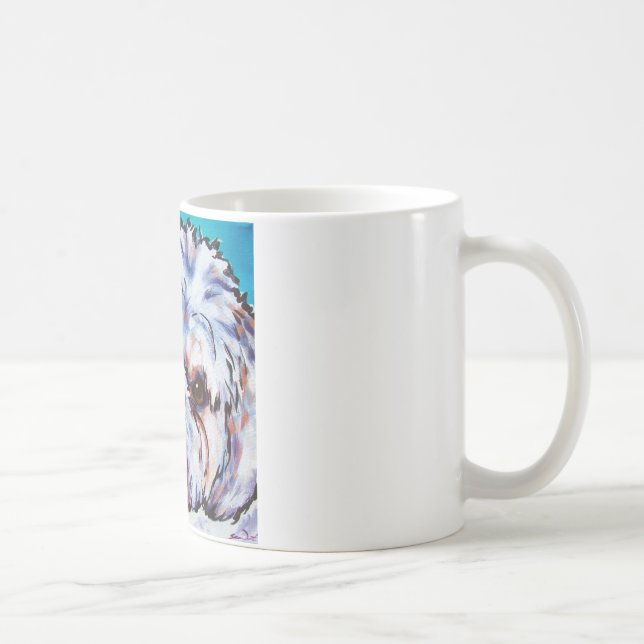 Taza De Café Azul de Shih Tzu (Derecha)